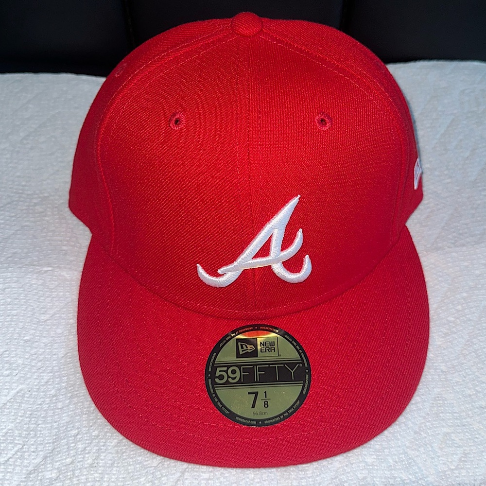 Atlanta Braves Red Fitted Hat